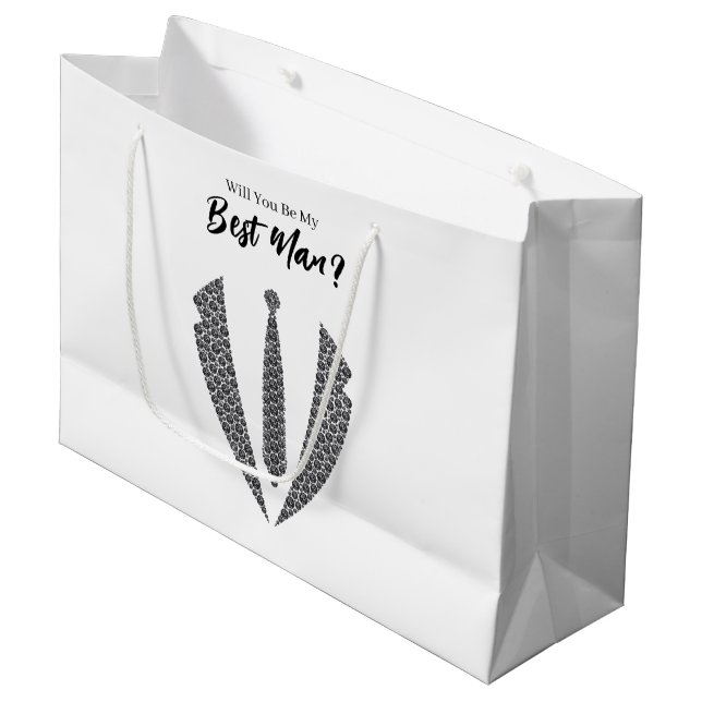 Wedding Best Man Gift Bag (Front Angled)