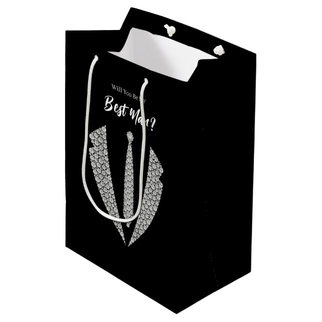Wedding Best Man Gift Bag (Front Angled)
