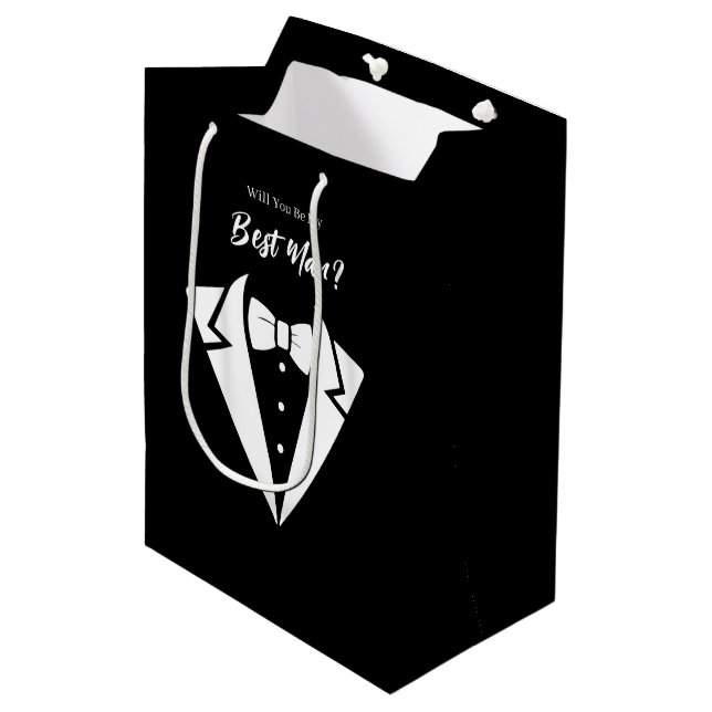 Wedding Best Man Gift Bag (Front Angled)