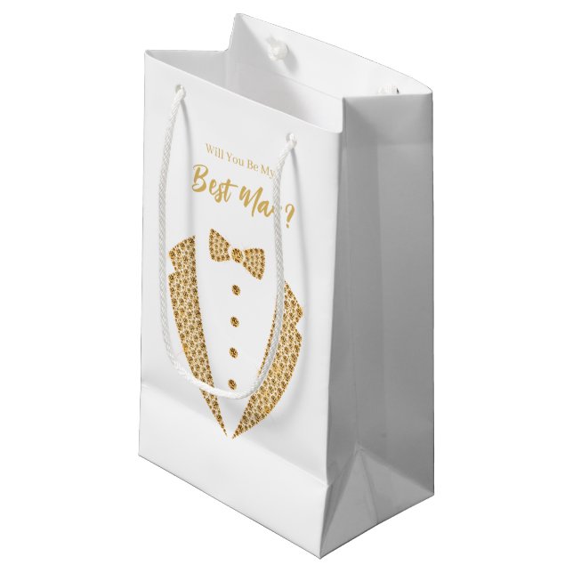 Wedding Best Man Gift Bag (Front Angled)