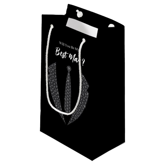 Wedding Best Man Gift Bag (Front Angled)