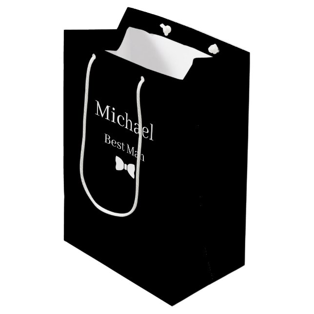 Wedding Best Man Gift Bag (Front Angled)