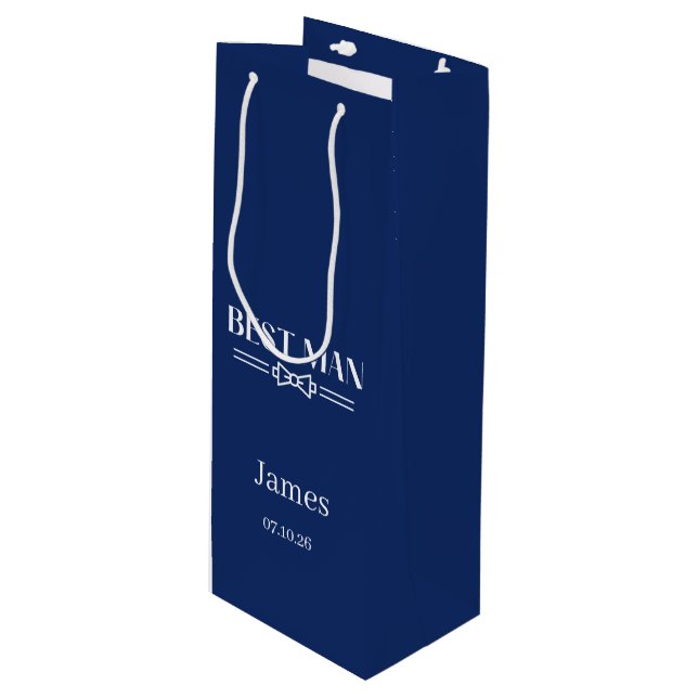 Wedding Best Man Gift Bag (Front Angled)