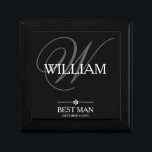 Wedding Best Man Gift Custom Name Modern Cute Gift Box<br><div class="desc">Wedding Best Man Gift Custom Name Modern Cute Keepsake Gift Box. Click personalize this template to customize it with your name and date quickly and easily. Matching Best Man Gift items in store. Ships Worldwide fast. Wedding Best Man Gift Custom Name Modern Cute Keepsake Gift Box. Created by artist RjFxx...</div>