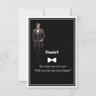 Wedding Best Man Invitation