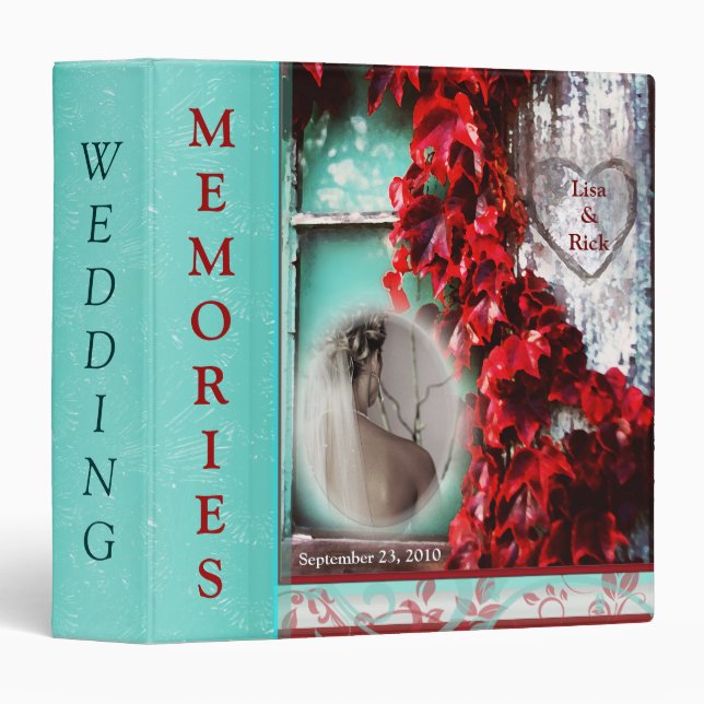 Wedding Binder - Custom  Photo & Text (Front/Spine)