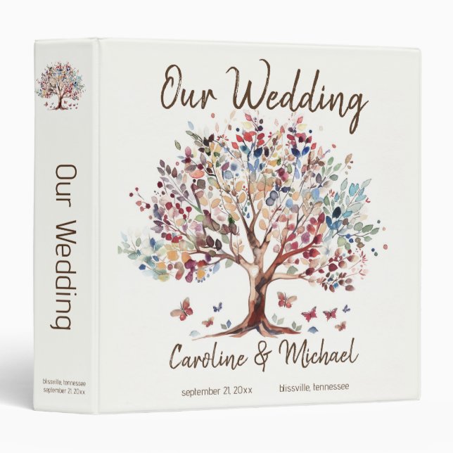 Wedding Binder Family Tree (Front/Spine)