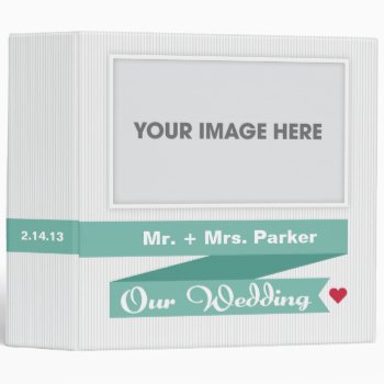 Wedding Binder Modern Ribbon Collection by wrkdesigns at Zazzle