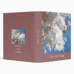 Wedding binder Our Love Story Brides Blossoms