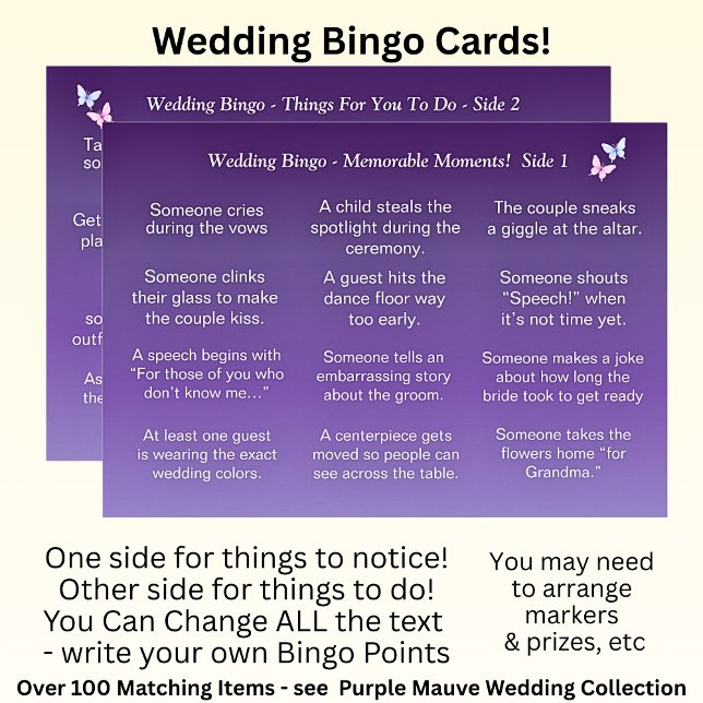 Wedding BINGO!  Game for Guests Card (Creator Uploaded)
