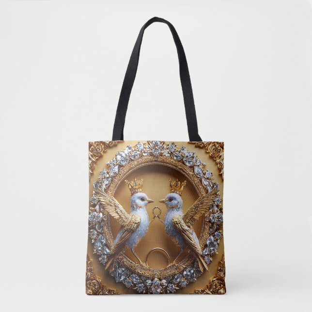 Wedding Birds Tote Bag (Front)