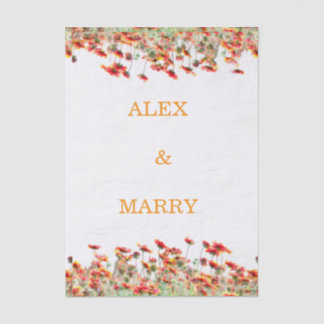 Wedding Birthday Baby Shower INVITATION CARD Tissue Paper