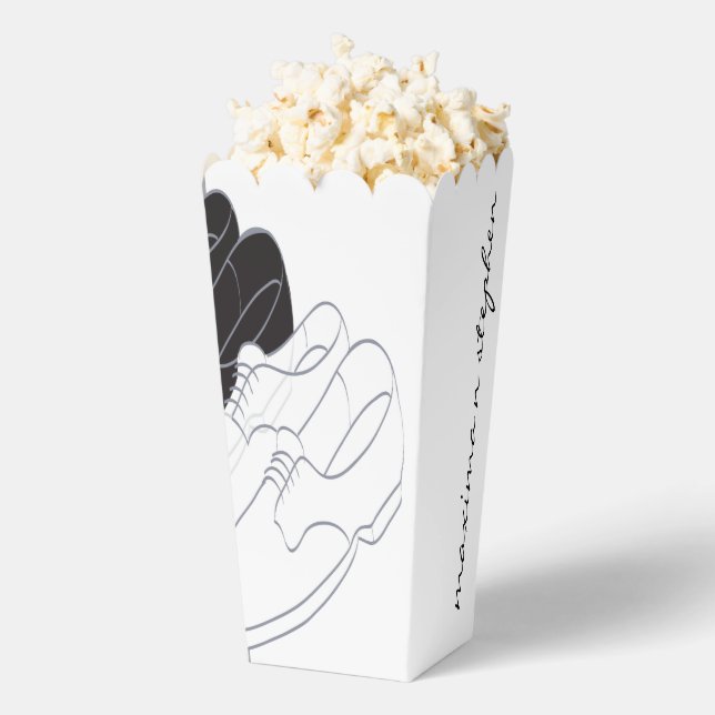 Wedding Bl n Wt Shoes Lining Favor Boxes (Popped)