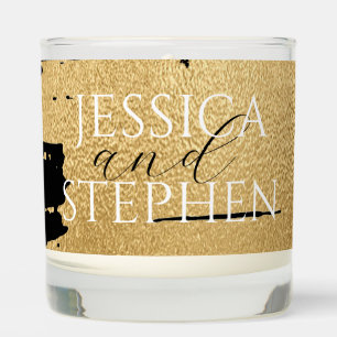 Wedding Black and Gold Scented Candle
