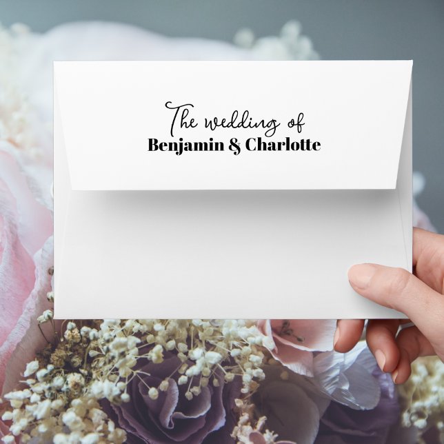 wedding black and white envelope (Creator Uploaded)
