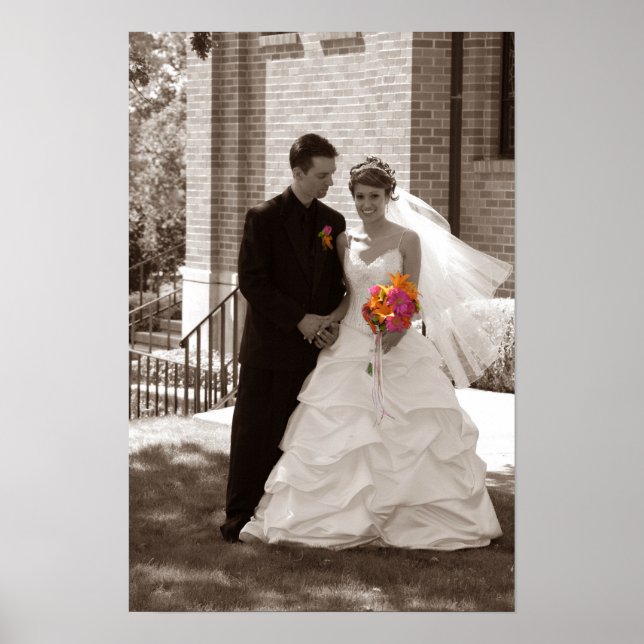 wedding black and white poster (Front)