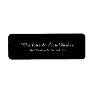 Wedding Black Creative Brush Script Family Label