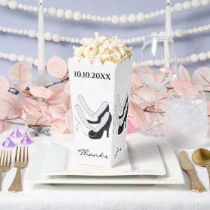 Wedding Black n White Shoes Lining Favor Boxes