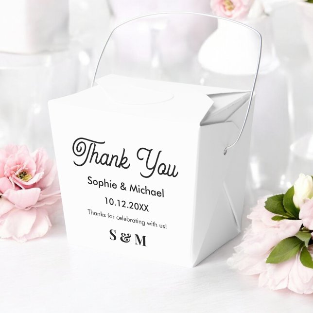 Wedding Black White Bride Groom  Favor Boxes (Creator Uploaded)