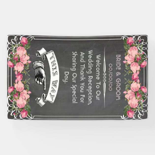 Wedding Blackboard Banner