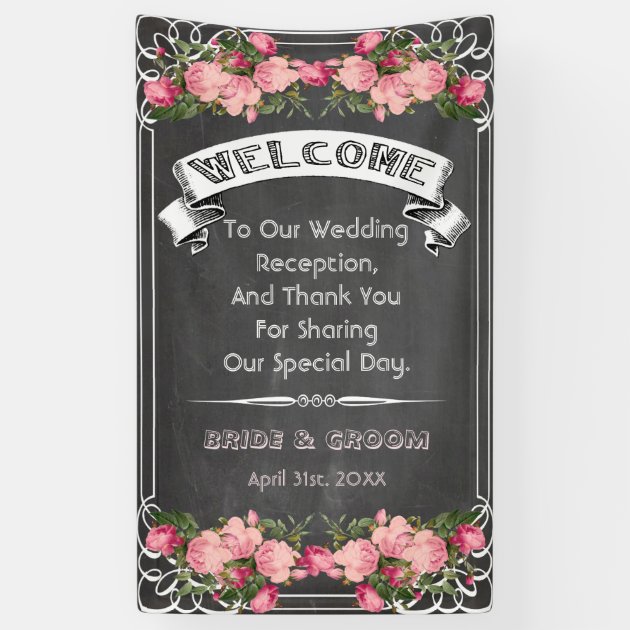 Wedding Blackboard Banner,chalkboard Wedding Sign