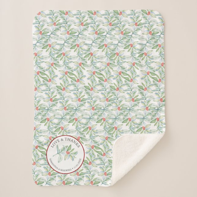 Wedding Blankets for Guest Winter Weddings Favors (Front)