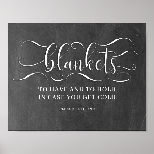 Wedding Blankets Sign