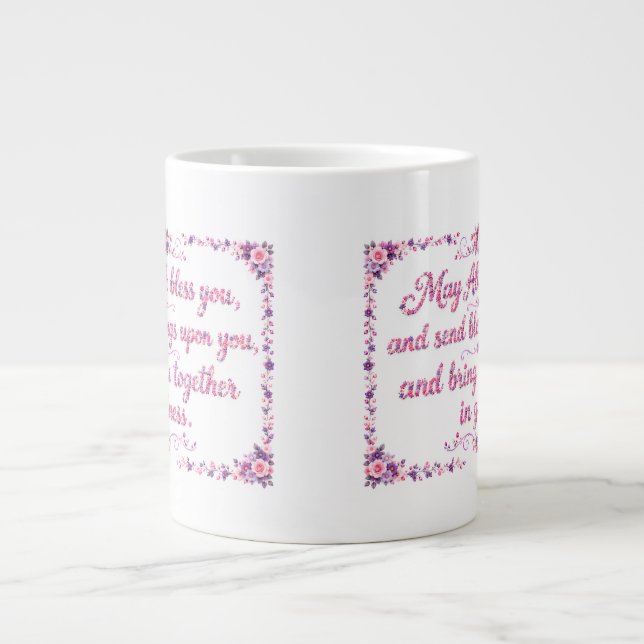 Wedding Blessing  Giant Coffee Mug (Front)