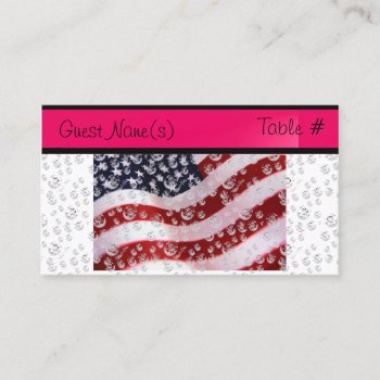 Wedding Bling Table # & Address Card Template by Dmargie1029 at Zazzle