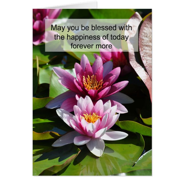 Wedding Bliss - May You Be Blessed Cards (Front)