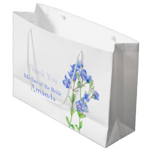 Wedding blue mother of the bride favor gift bag