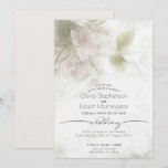 WEDDING  Blush Pink Peach Tree Blossoms Invitation