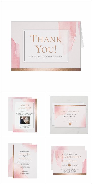 WEDDING | Blush Pink Watercolor Wash