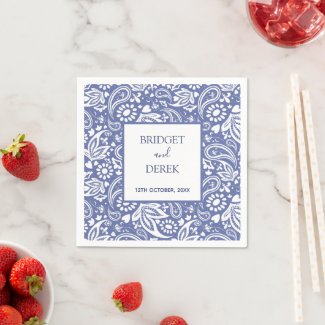 Wedding Boho Chic Blue and White Customised
