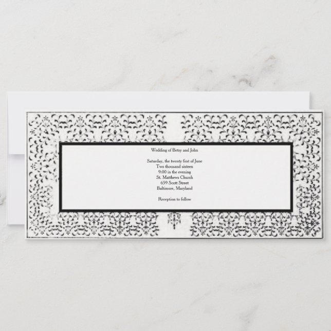 Wedding Border Invitation (Front)