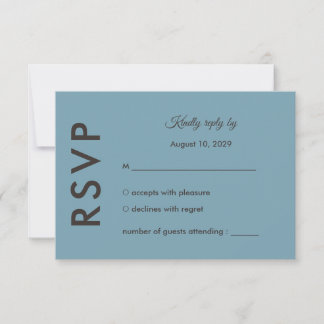 Wedding Botanical Vintage | Curated Floral Palette RSVP Card