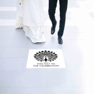 Wedding Botanical Vintage Elegant Directional Floor Decals