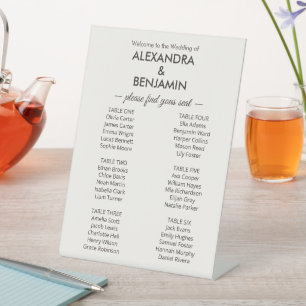 Wedding Botanical Vintage Elegant Seating Pedestal Sign