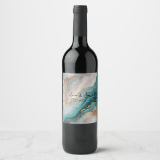 Wedding bottle labels
