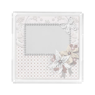 Wedding bouquet acrylic tray