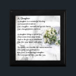 wedding bouquet   Daughter Poem Gift Box<br><div class="desc">A great gift for a daughter on her wedding day.</div>