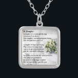 wedding bouquet   Daughter Poem Silver Plated Necklace<br><div class="desc">A great gift for a daughter on her wedding day.</div>