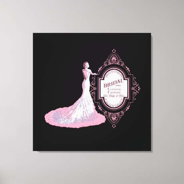 WEDDING BOUTIQUE - Wrapped Canvas Print (Front)