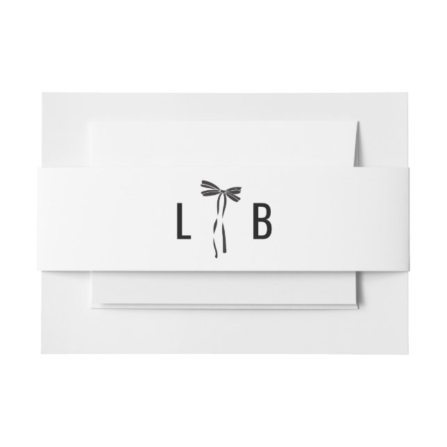 Wedding Bow Belly Band (Front Example)