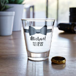 Wedding Bow Tie The Groom Shot Glass at Zazzle