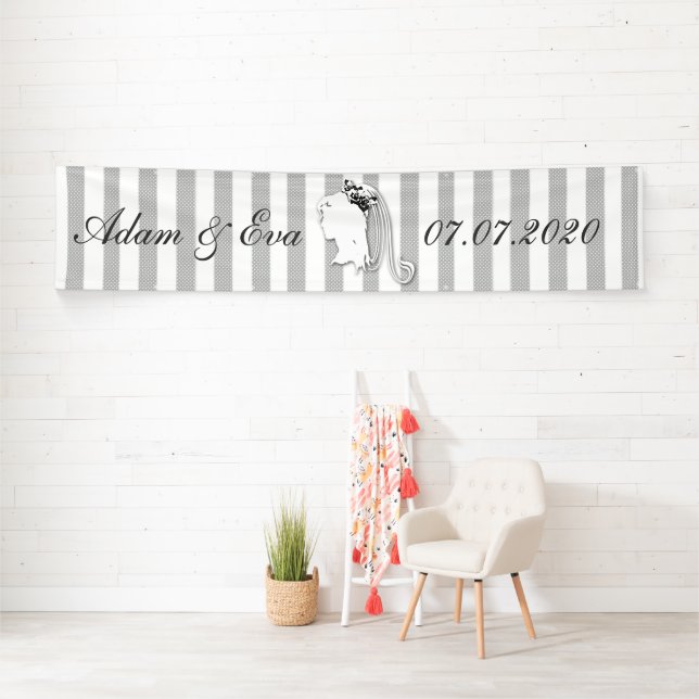 wedding Brauer Schleier strip personalize Banner (Insitu)