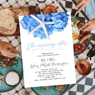 Wedding Breakfast Morning After Seaside Garden Invitation