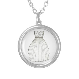 Wedding Bridal Gown Dress Bride Gift Necklace