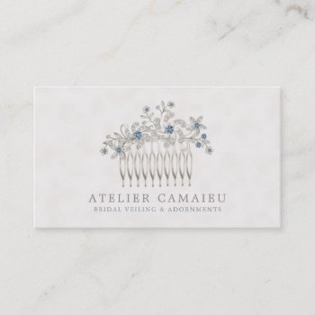 Wedding Bridal Hair Comb Accessories Jewelry Business Card by Jujulili at Zazzle