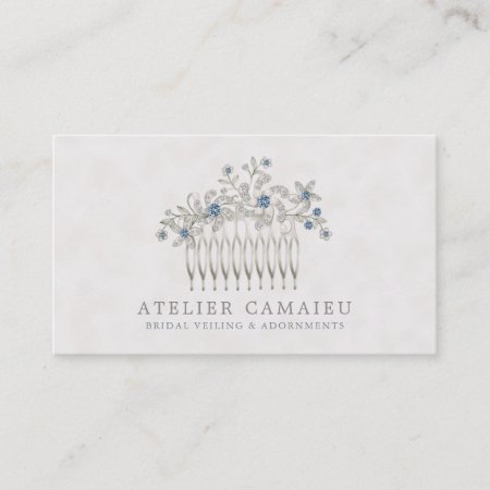 Wedding Bridal Hair Comb Accessories Jewelry Business Card